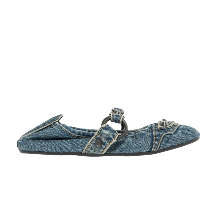 Кроссовки Balenciaga Wmns City Flat, Denim Blue Brass