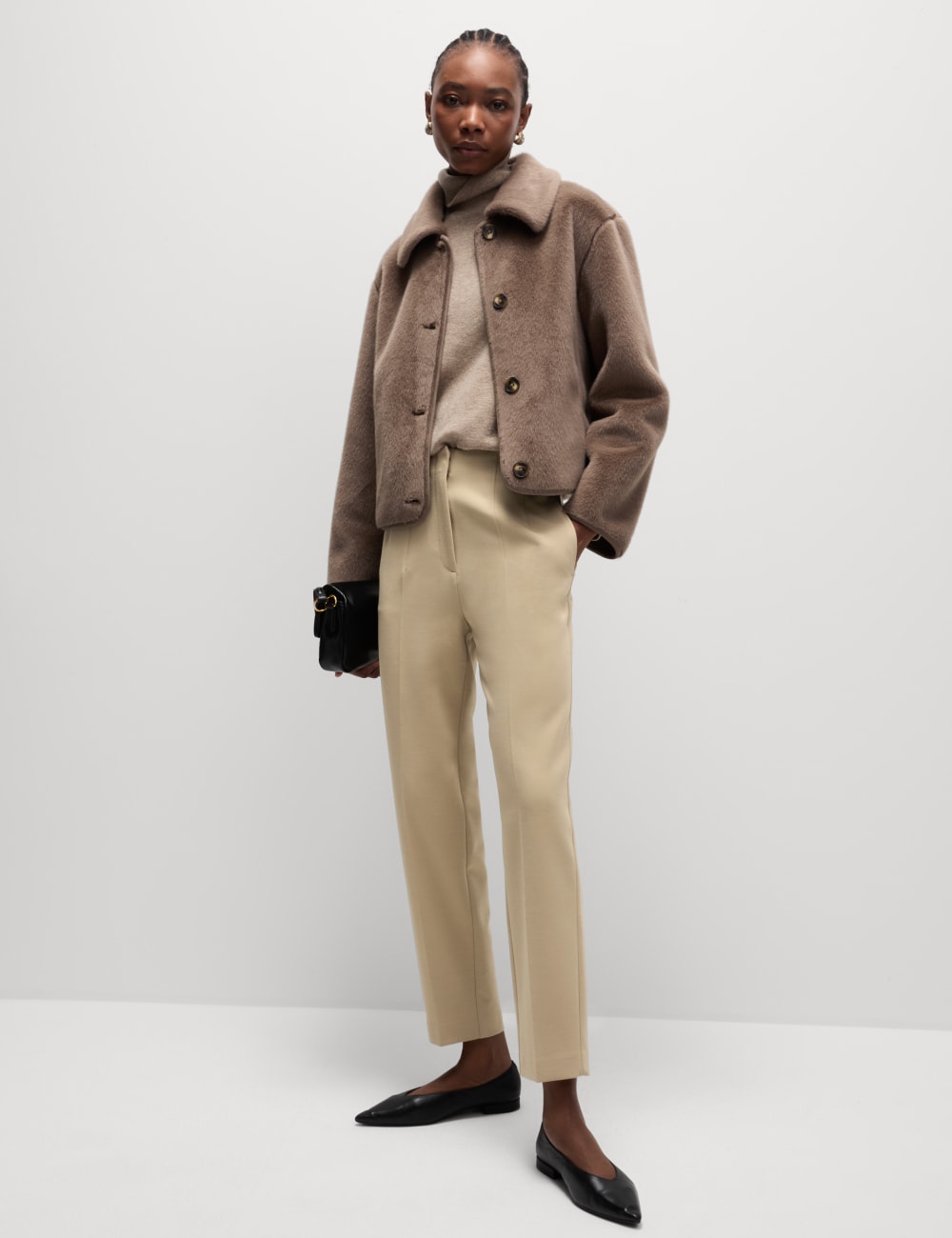 

Зауженные книзу брюки Grazer Marks & Spencer, цвет Natural beige