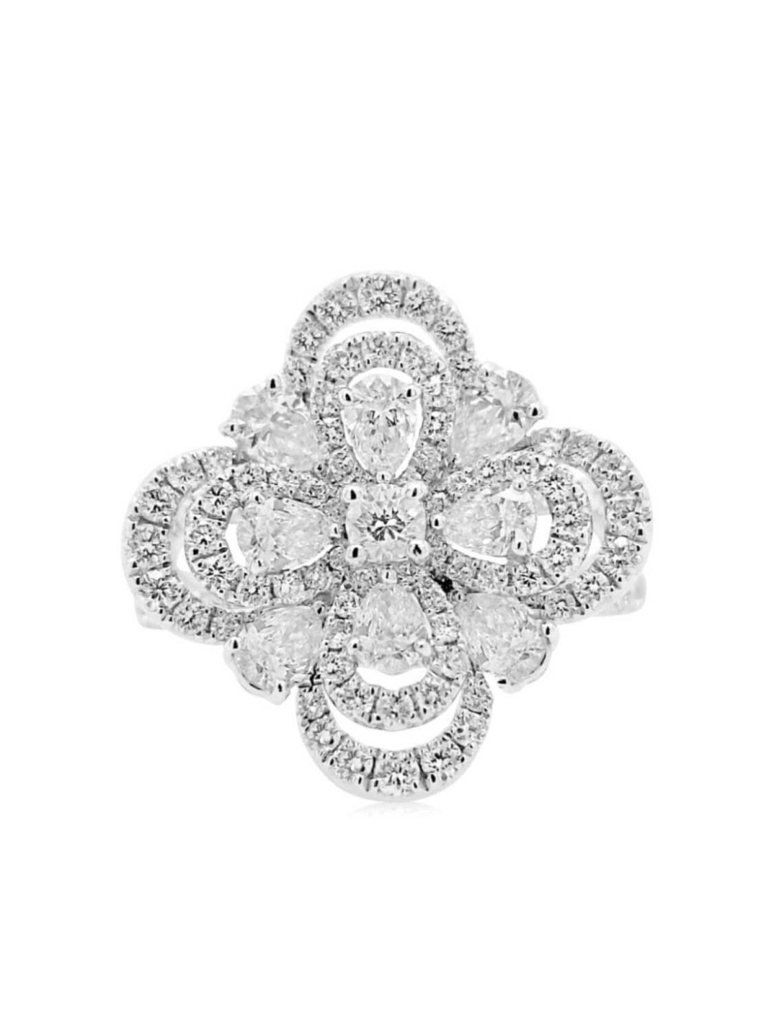 

Платиновое кольцо с бриллиантами HYT Jewelry, серебряный
