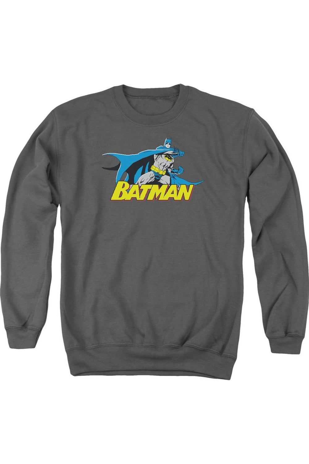 

Толстовка Batman 8 Bit Cape для взрослых с круглым вырезом Gildan, цвет charcoal
