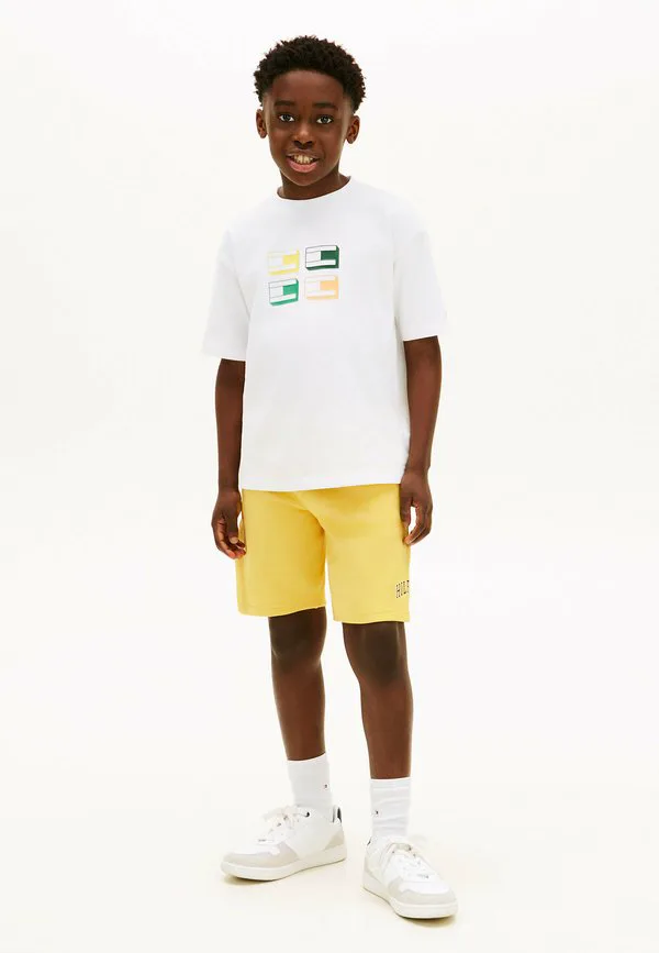 Спортивные шорты с широкими штанинами из махровой ткани Tommy Hilfiger, Yellow Dahlia