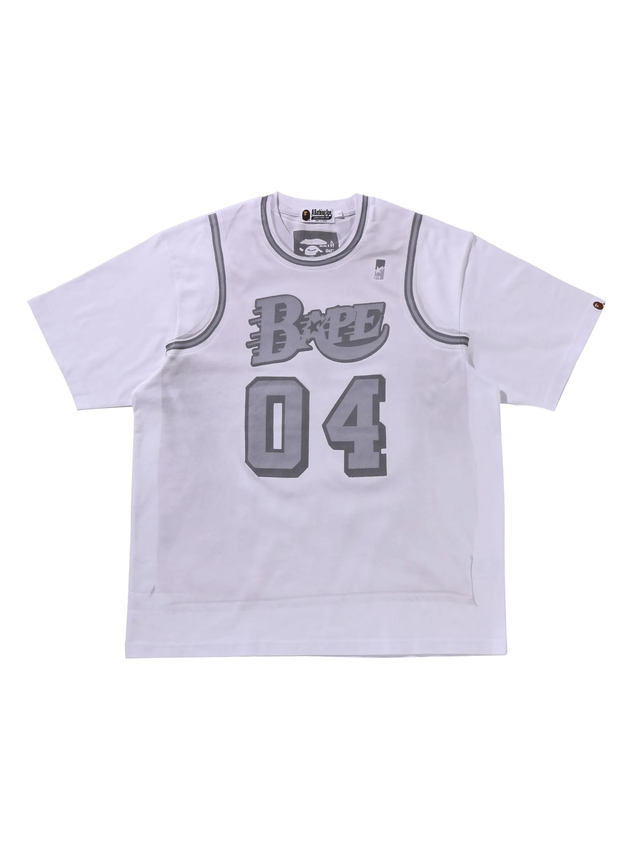 

Футболка с принтом Fake A Bathing Ape, белый