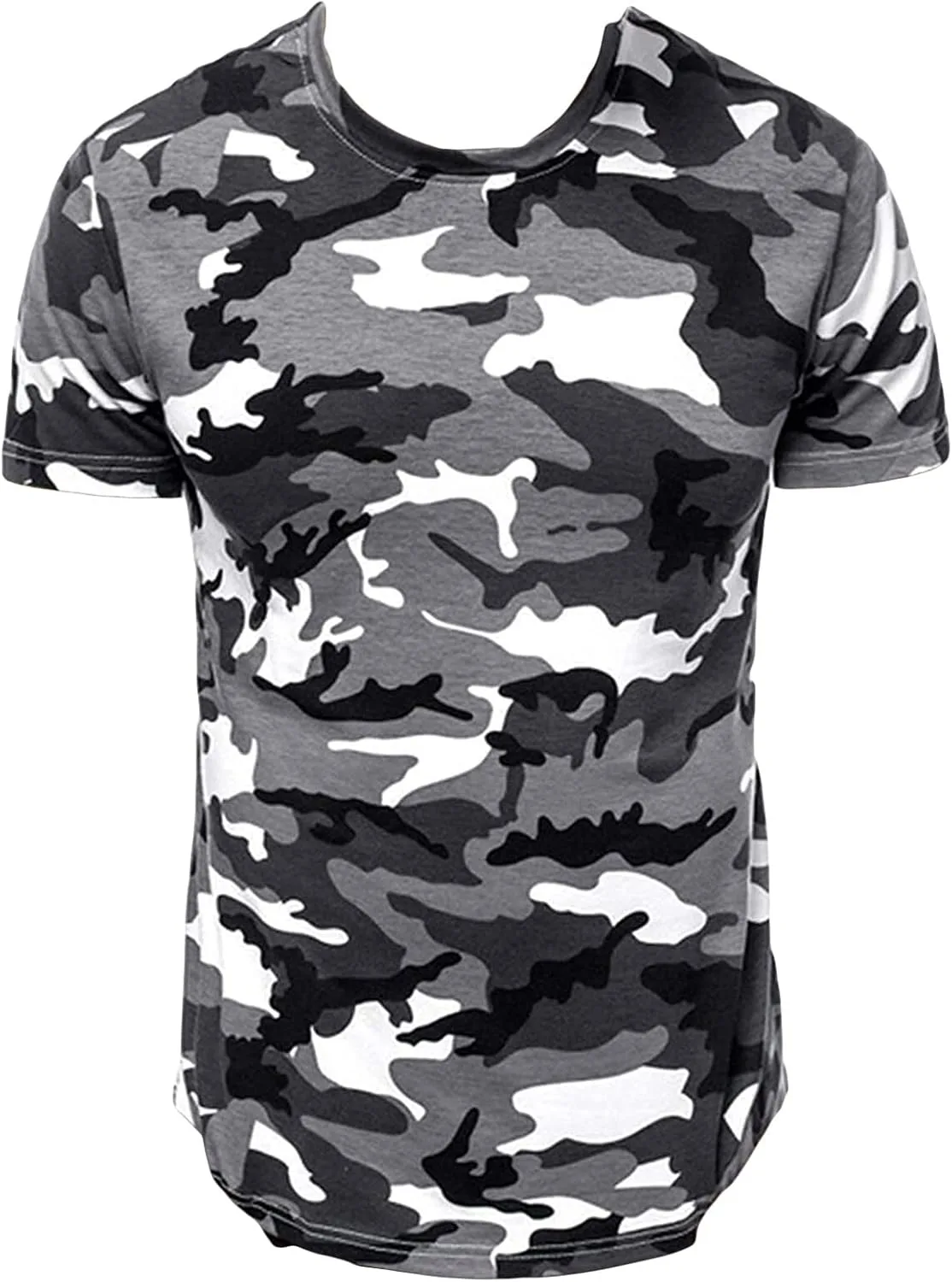 

Футболка мужская Casual Camo Running, короткий рукав, Slim Fit JEsilunmaMY