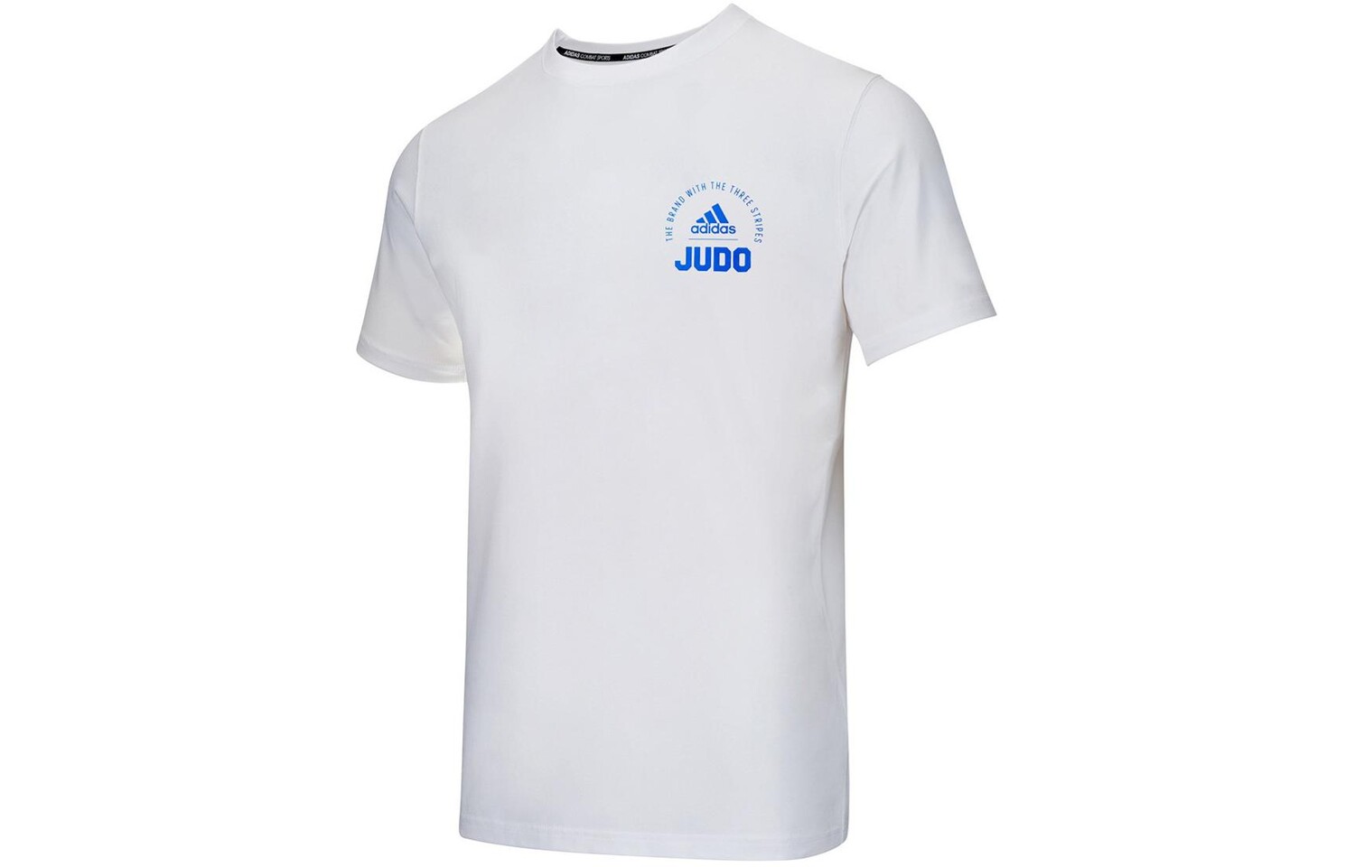 

Футболка унисекс белая/синяя Adidas, белый/синий