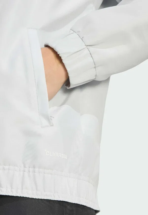 Куртка тренировочная Entrada26 presentation jacket Adidas Performance, светло-серый белый — фото 4