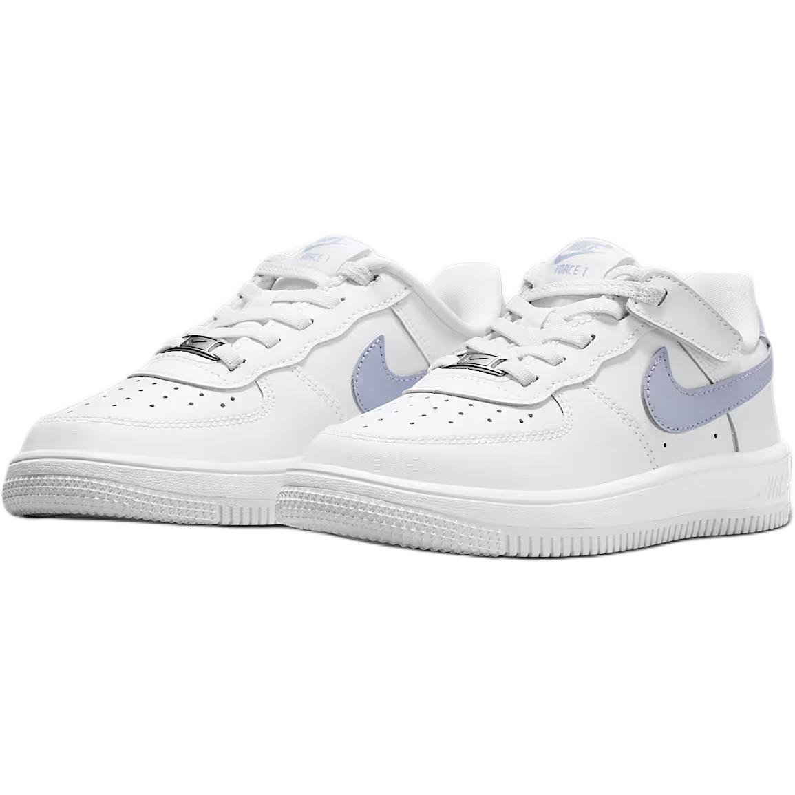 Nike Кроссовки для скейтбординга Air Force 1 Abrasion Resistant Low Top Kids' белые — фото 4