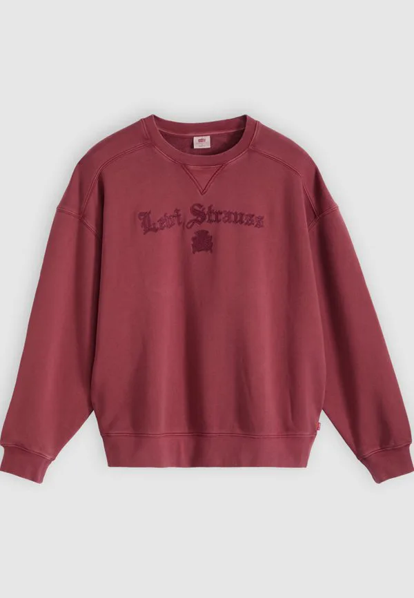 Свободная толстовка с графическим принтом Levi'S, Alt Prep Applique 2 Oxblood — фото 4