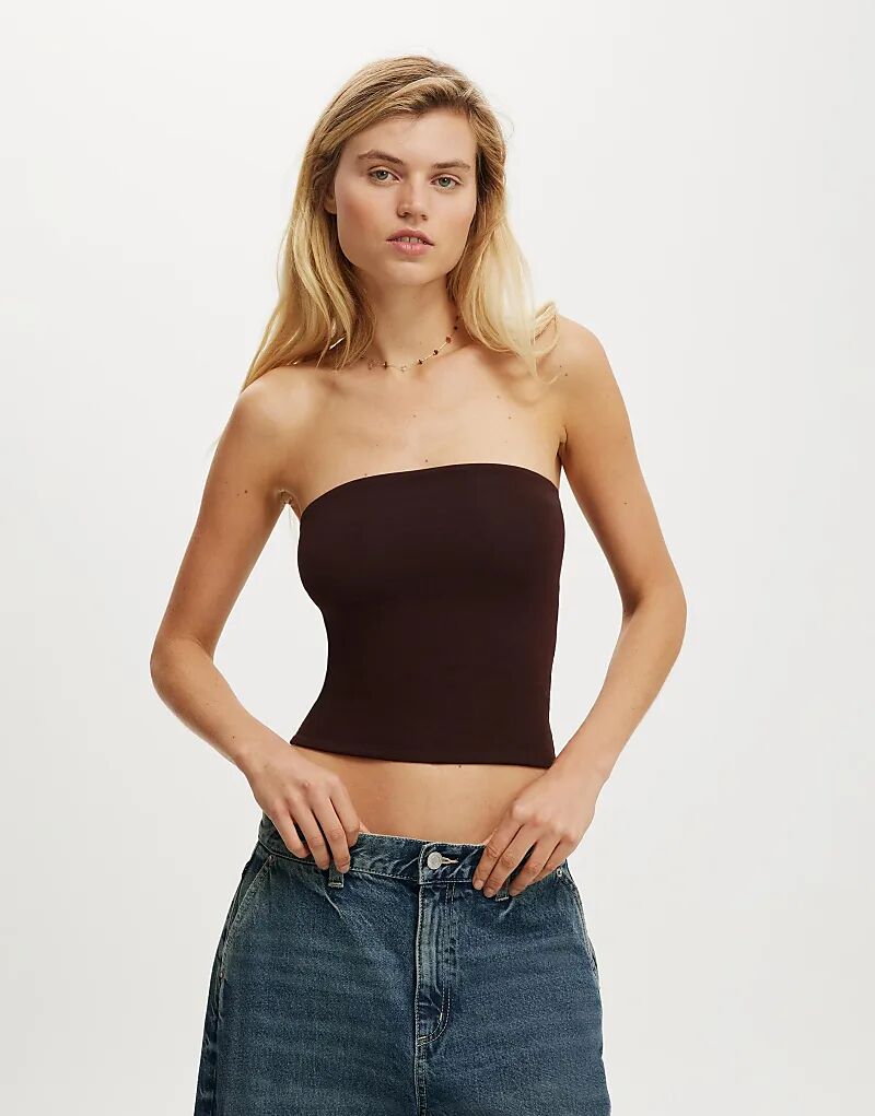 

Топ-труба Cotton On All Day коричневого цвета Cotton On