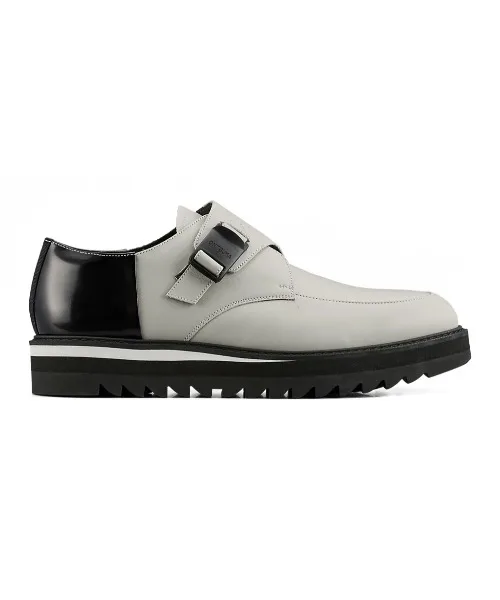 Унисекс туфли-монки с регулируемым ремнём из кожи Kobe MONK-S THE ONITSUKA белые — фото 2