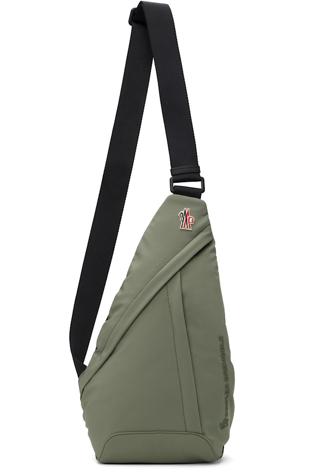 

Водоотталкивающий кроссбоди-рюкзак Moncler Grenoble, цвет laurel wreath
