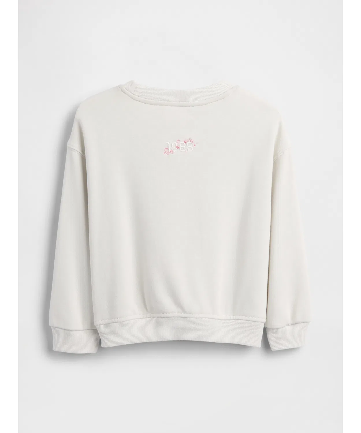 Свитшот Gap Vintage Soft French Terry с логотипом и сакурой, детский, белый — фото 2