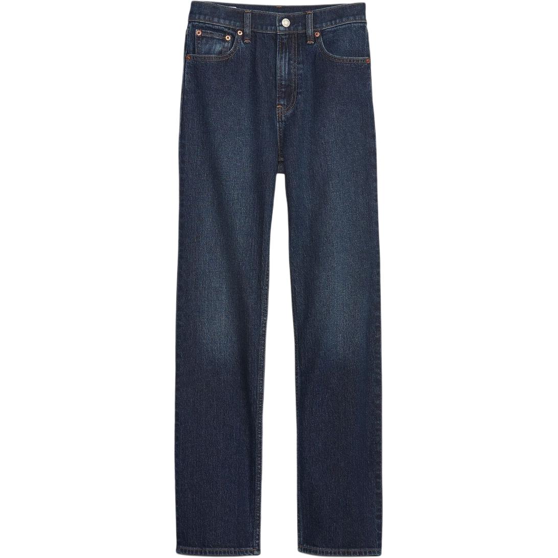 

GAP Женские джинсы темно-синего цвета, прямого кроя