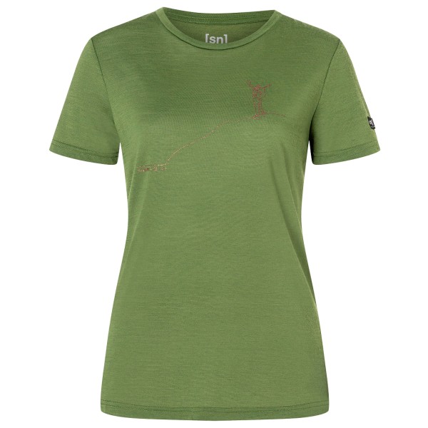 

Женская футболка Gipfelglück - рубашка из мериноса Super.Natural, мультиколор