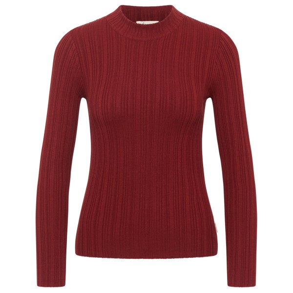 

Женская шелковая рубашка-эковеро с круглым вырезом и длинным рукавом Tranquillo, Fired Brick