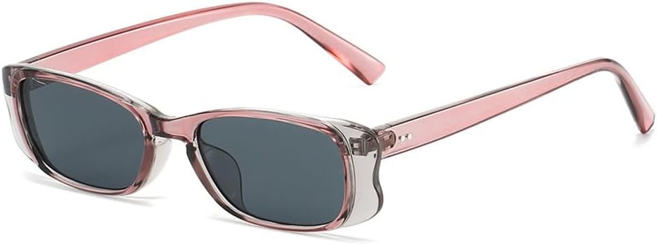 

Солнцезащитные очки UV400 с защитой от УФ-излучения — маленькая оправа в стиле панк с заклепками, подходят для женщин и мужчин, для бега и занятий спортом на открытом воздухе UYPTK, Pink