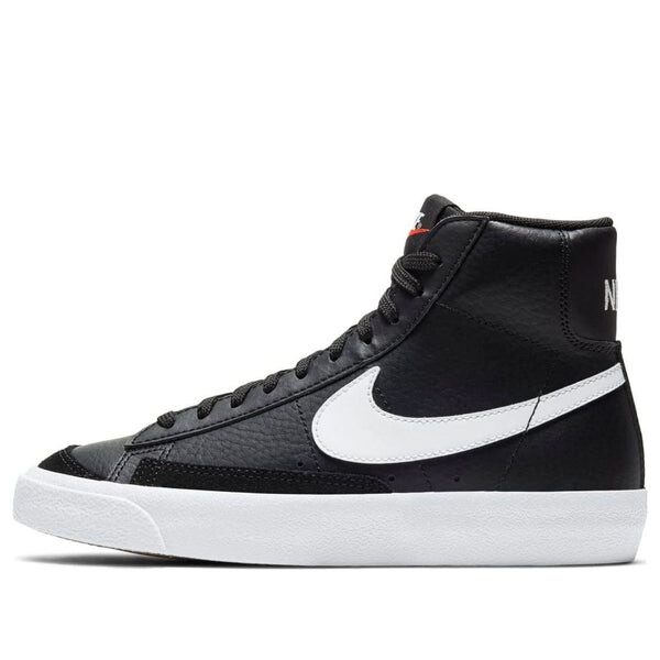

Кроссовки blazer mid '77 'black white' Nike, черный