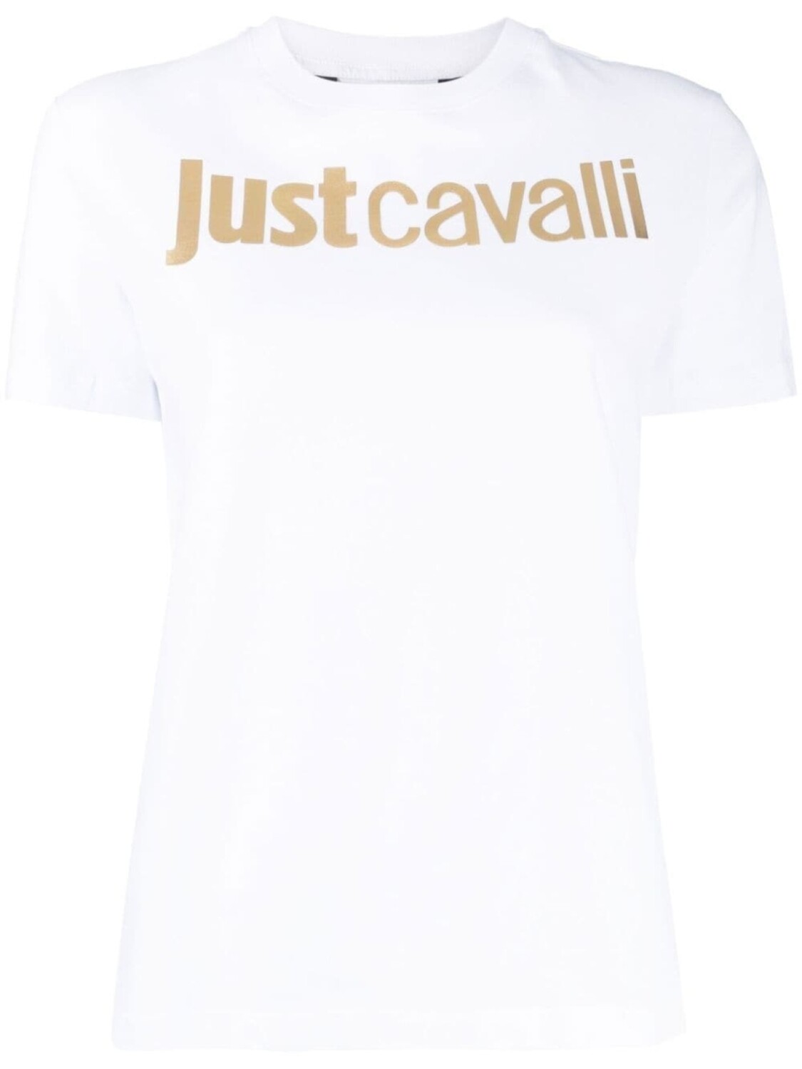 

Just Cavalli metallic-logo T-shirt, белый