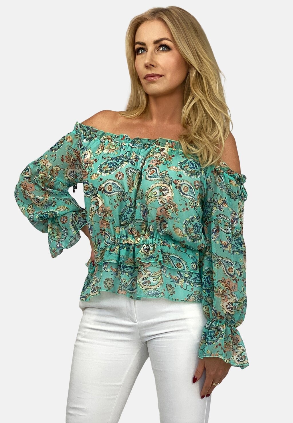

Блуза SPANISH FLORAL REGINA FASHION, зеленый