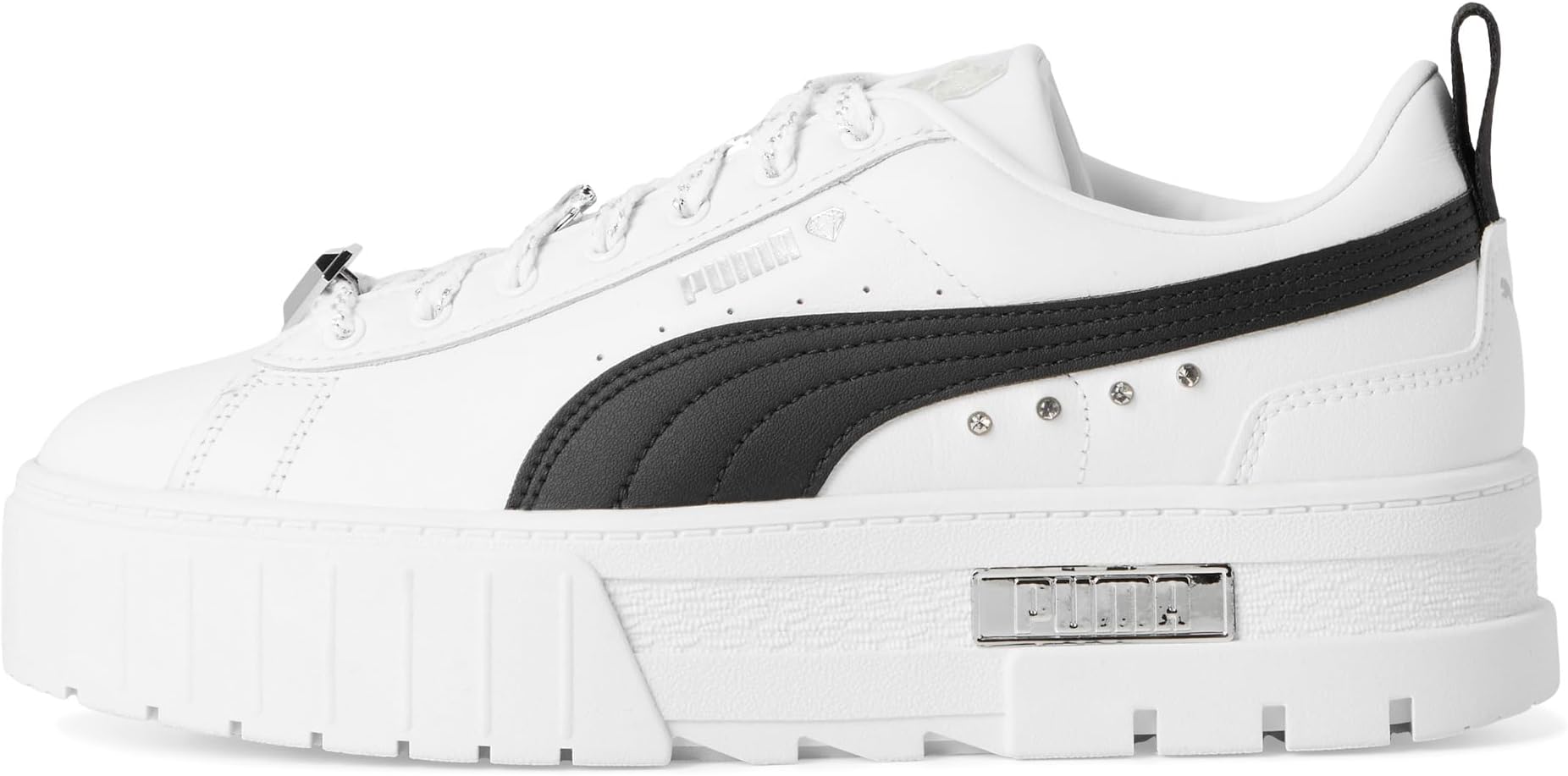 Кроссовки PUMA Mayze Shoes, цвет Puma White/Puma Black/Puma Silver — фото 4