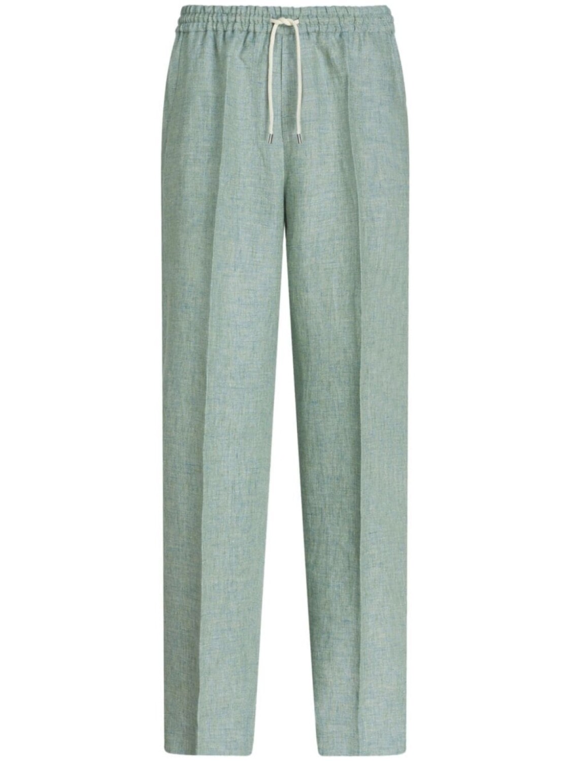 

ETRO льняные брюки прямого кроя, зеленый