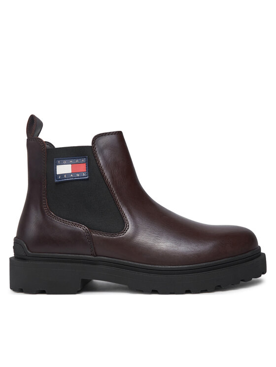 

Классические ботильоны Tjm Leather Chelsea Boot EM0EM01448 Tommy Jeans, коричневый