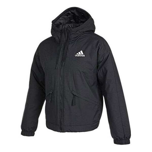 

Куртка обратно в спортивную термокуртку с капюшоном Adidas, черный
