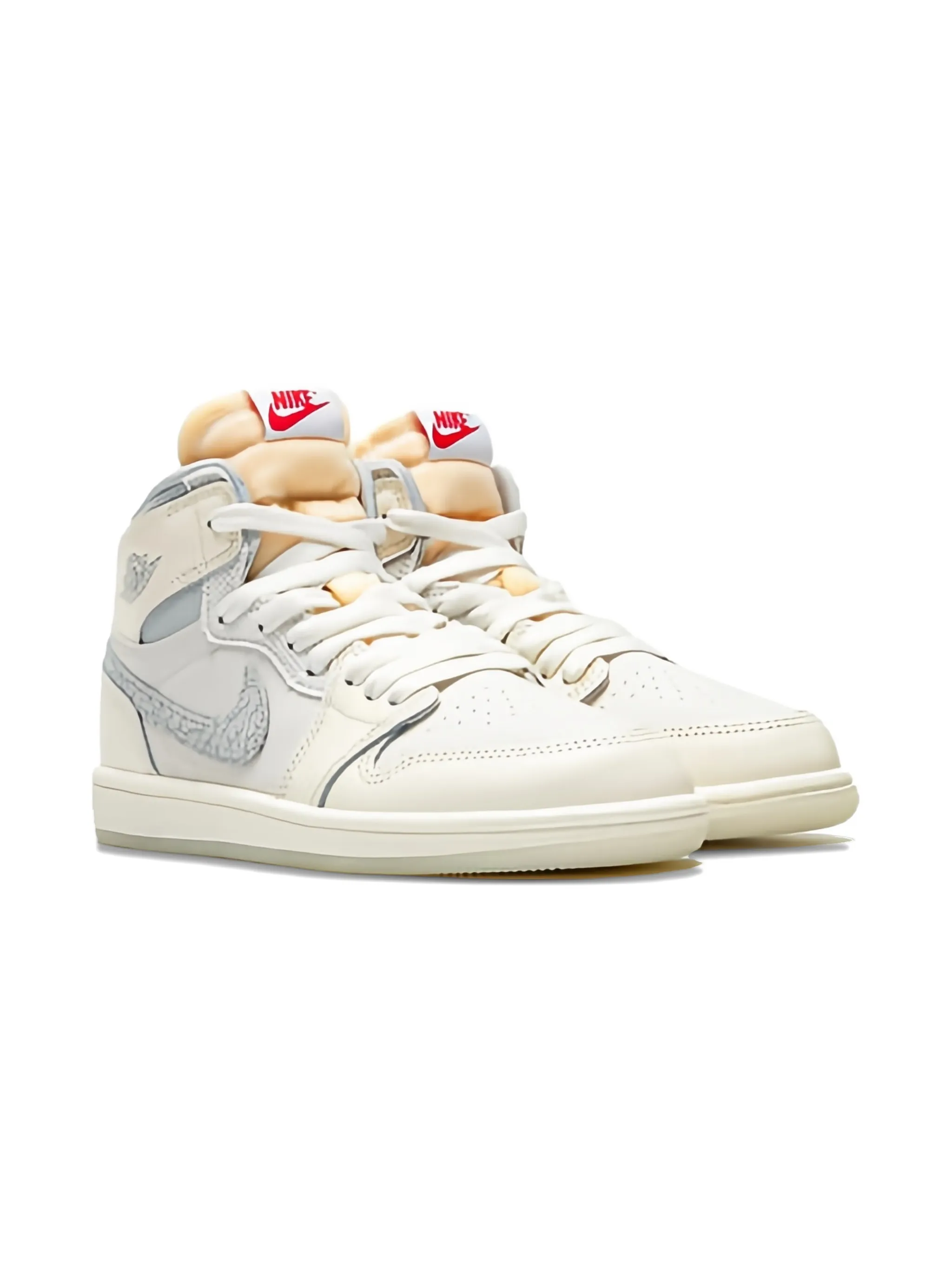 

Кроссовки Air Jordan 1 Retro High OG "Sail University" Jordan Kids, нейтральный