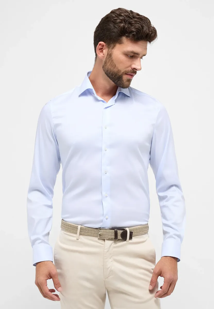 

Рубашка Eterna с длинными рукавами "SLIM FIT", голубой