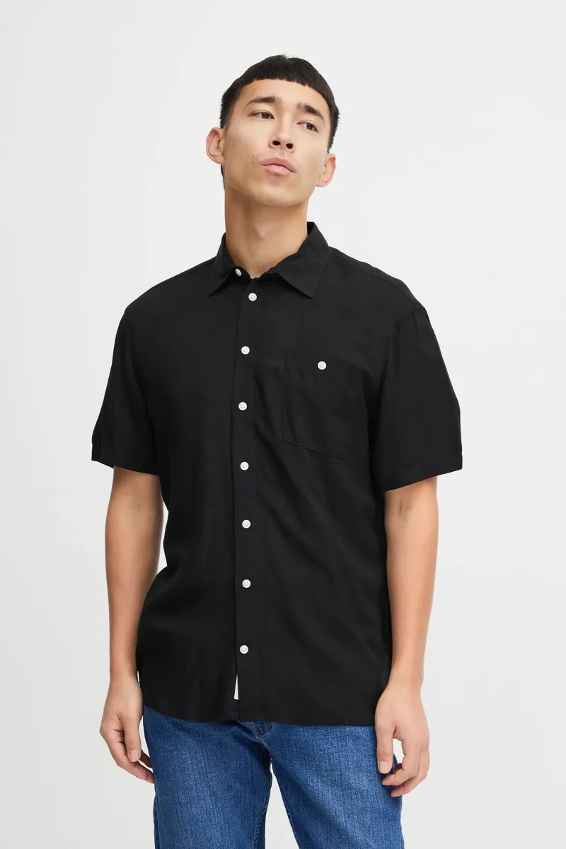 

Рубашка с короткими рукавами из смеси "BLEND BHShirt", черный