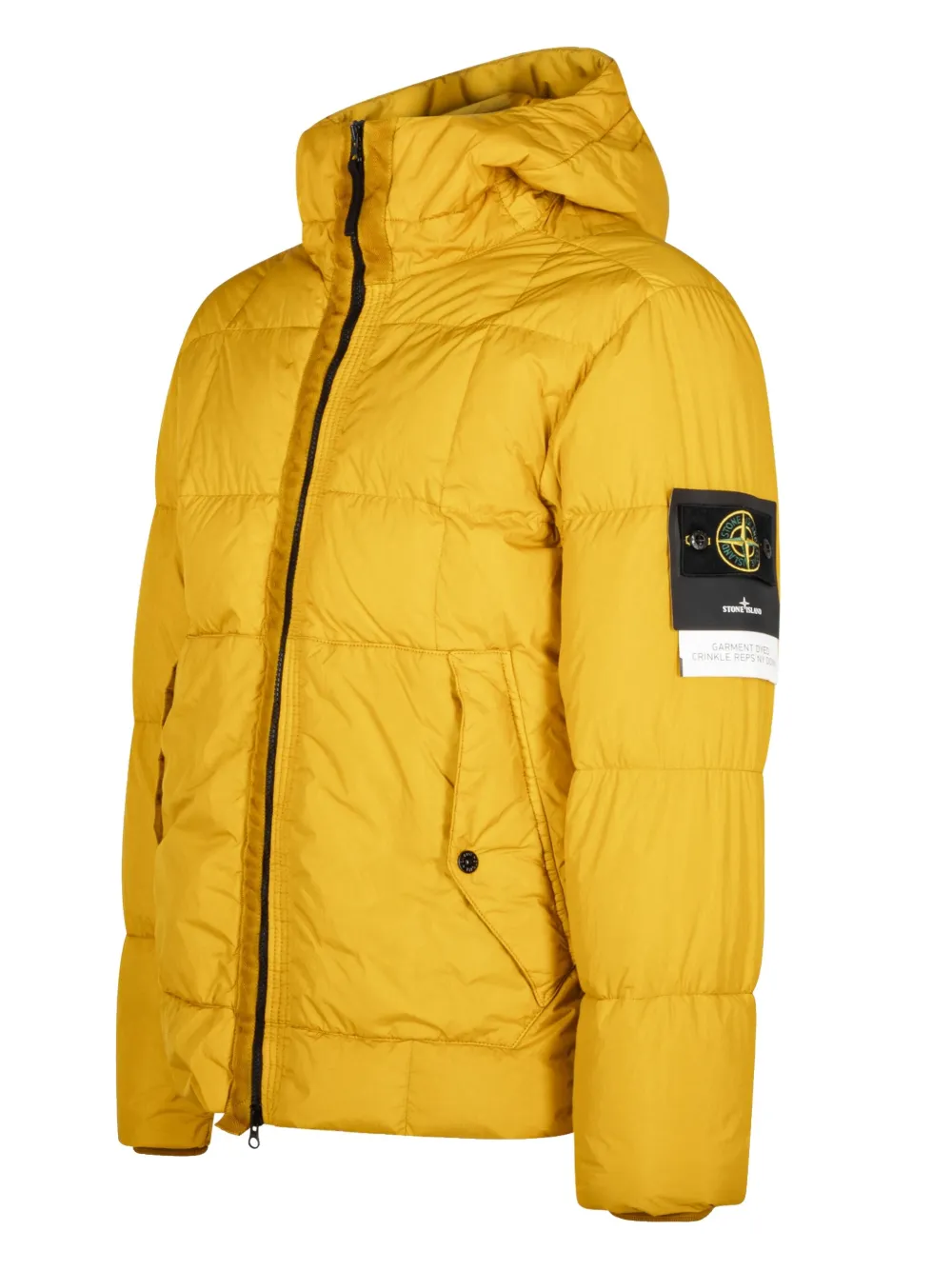 Пуховая куртка на молнии Stone Island, желтый — фото 3