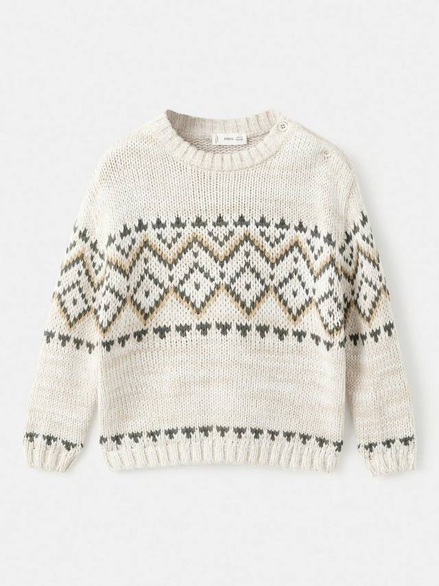 

Детский свитер в стиле Fair Isle Mango, Light Beige