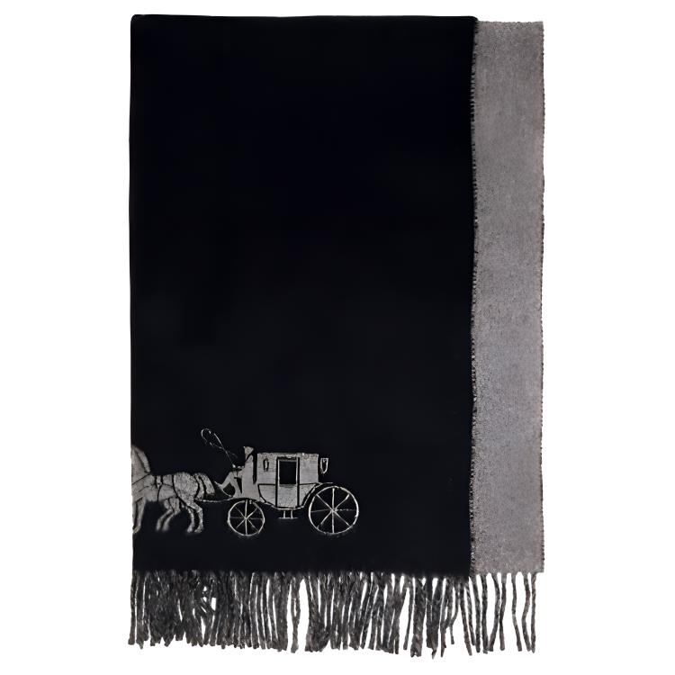 

Вязаный шарф унисекс COACH, Black Shopping Bag
