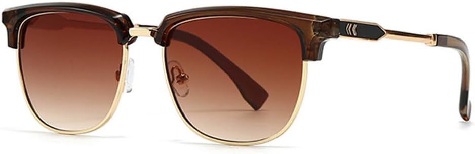 

Солнцезащитные очки UV400 с градиентным металлическим покрытием, подходят для женщин и мужчин, для бега и занятий спортом на открытом воздухе UYPTK, Brown Tea Gradient