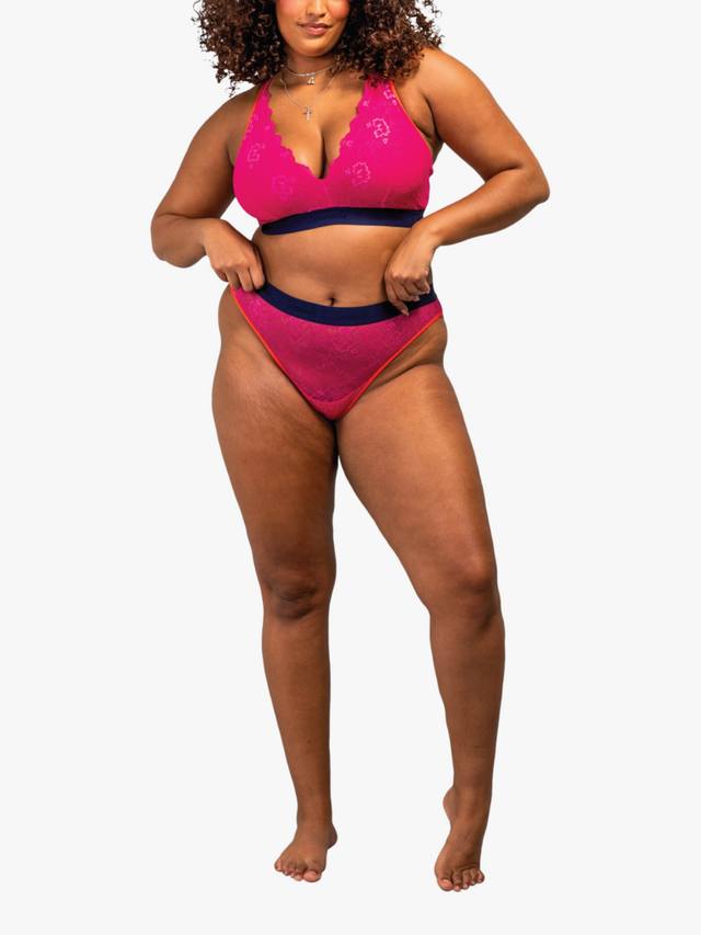 

Трилогия Lace бра с полными чашками Lemonade Dolls, Deep Pink, 30DD-F