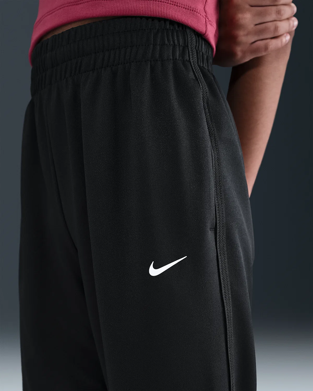 Детские трикотажные штаны Nike Multi, Black/Black/White — фото 3