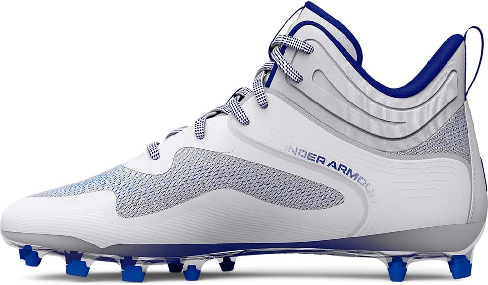 Бутсы для лакросса Under Armour Men's Command Mid с TPU подошвой, белый