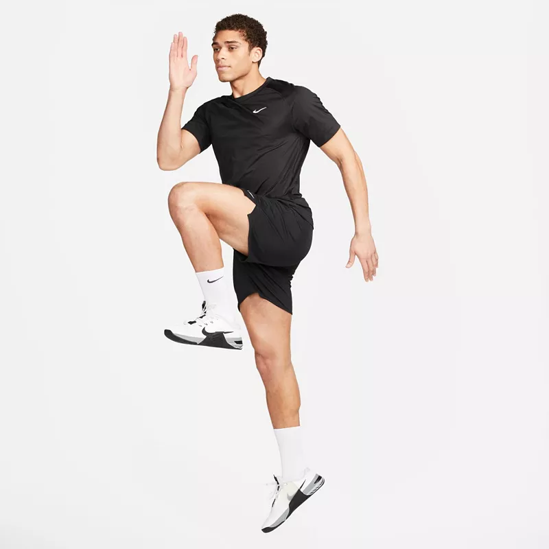 Мужская футболка для фитнеса с короткими рукавами Nike Dri-FIT Ready, черный — фото 2