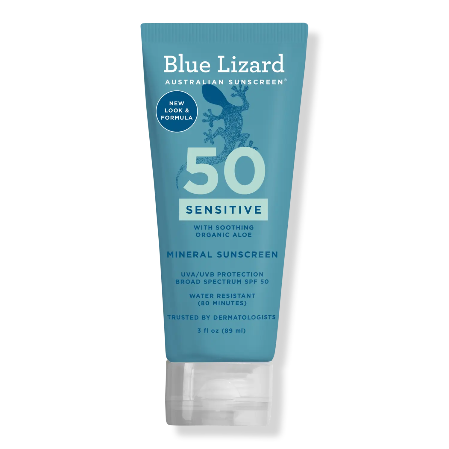 

Удобный минеральный солнцезащитный лосьон SPF 50+ BLUE LIZARD AUSTRALIAN SUNSCREEN, 3.0 oz