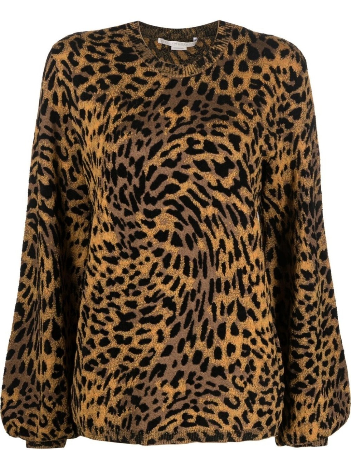 

Stella McCartney джемпер с леопардовым принтом, черный