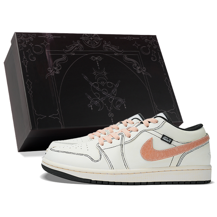 

Баскетбольные кроссовки Air 1 Vintage Men Low-Top Orange/White Jordan