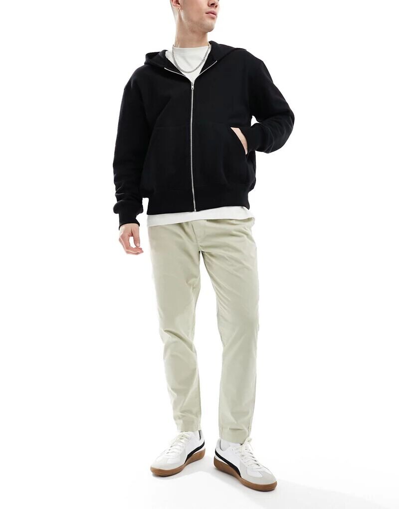 

Брюки-зауженные брюки светлого цвета из хлопкового твила Another Influence