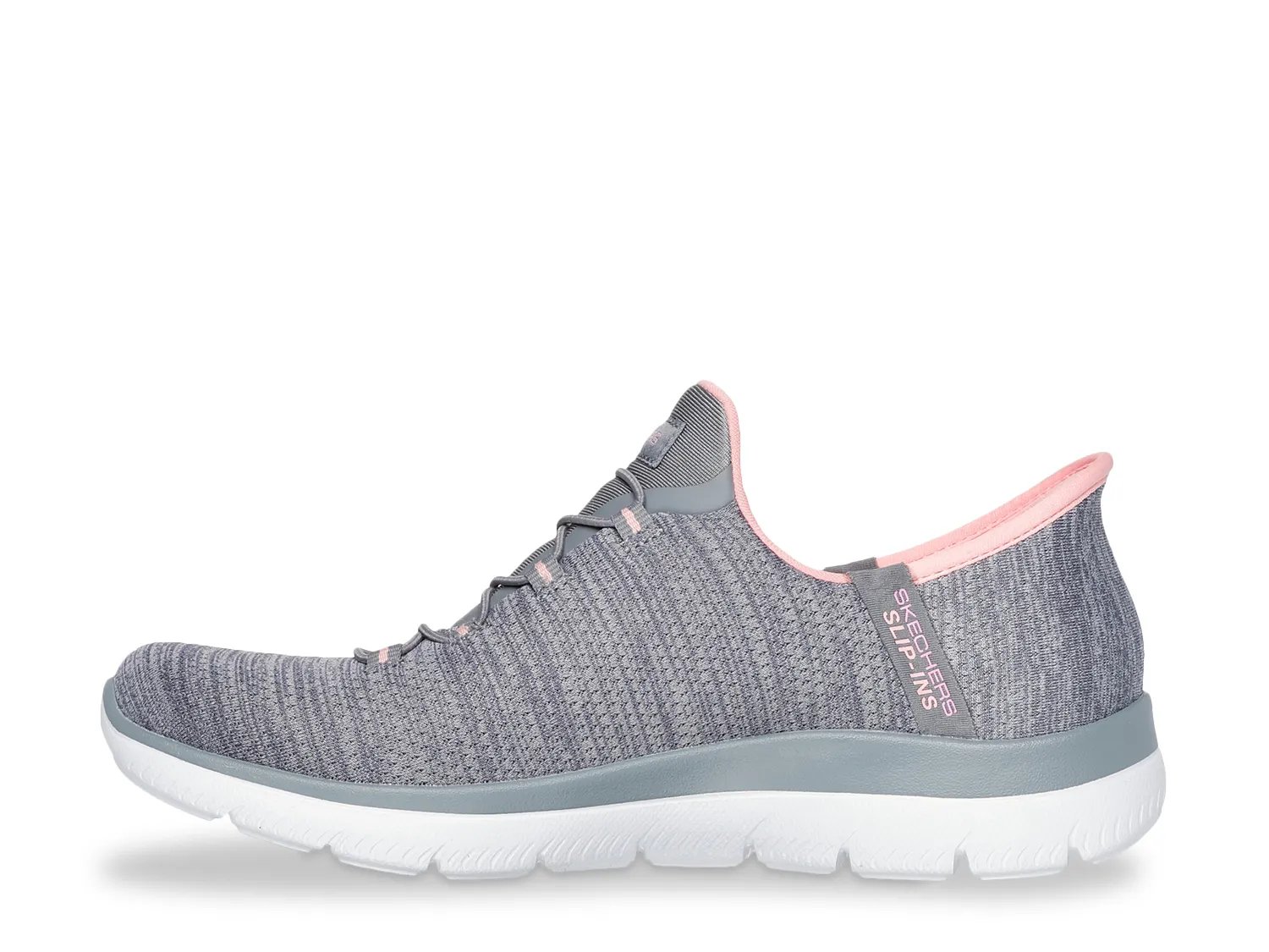 Кроссовки Skechers Slip-ins Summits Everyday Set Sneaker - Women's, серый/коралловый — фото 2