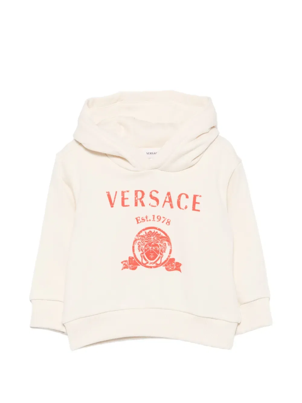 Худи с логотипом Versace Kids, нейтральный