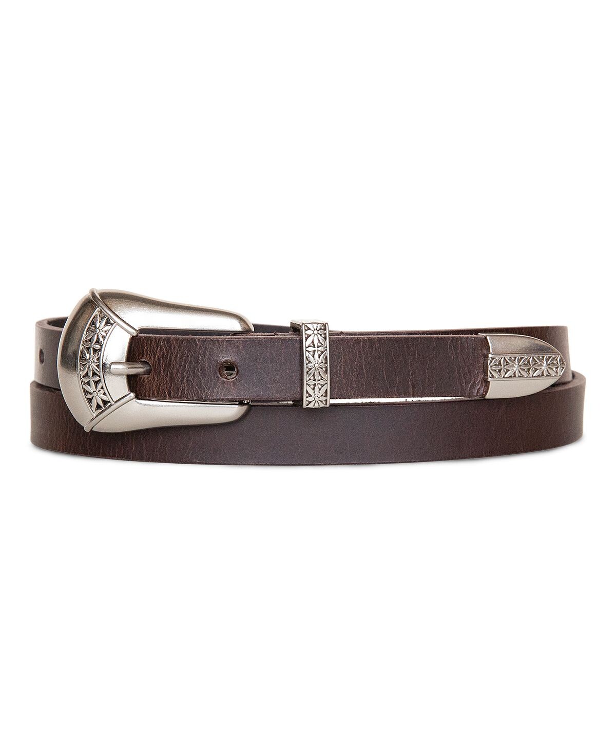 

Женский кожаный брючный ремень Western Hardware Lucky Brand, коричневый