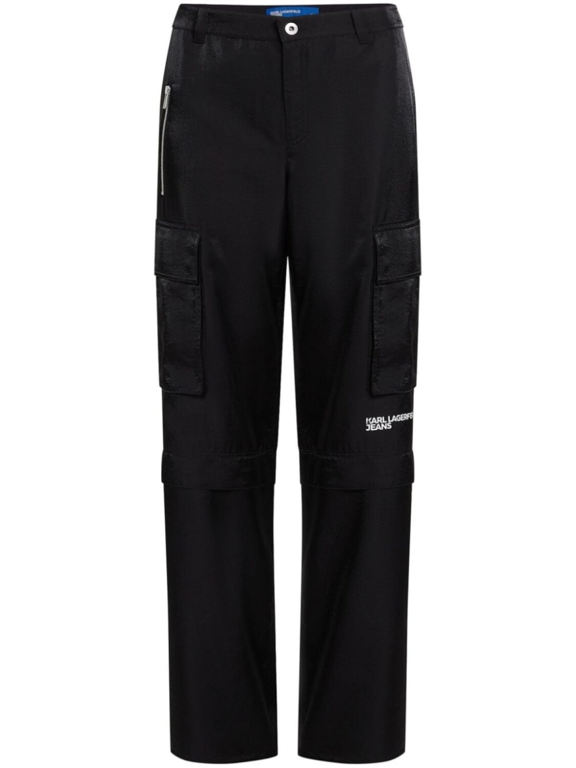 

Karl Lagerfeld Jeans брюки карго с голографическим эффектом, черный