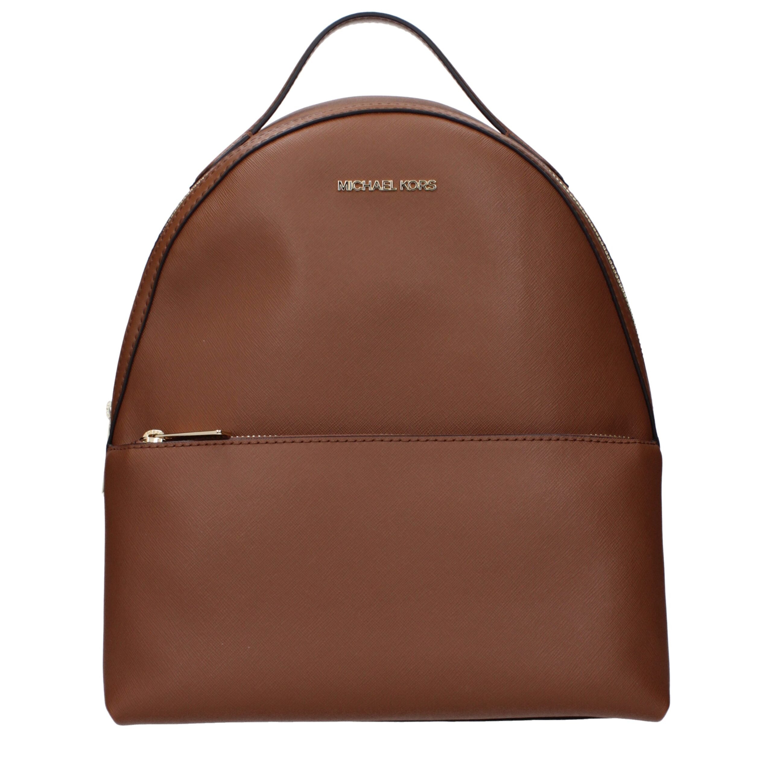 

Кожаный женский рюкзак Michael Kors, коричневый