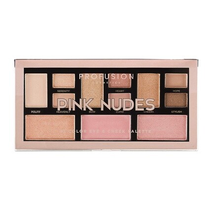 

Палитра Mini Artistry из 12 оттенков для глаз и щек Pink Nudes, Profusion Cosmetics