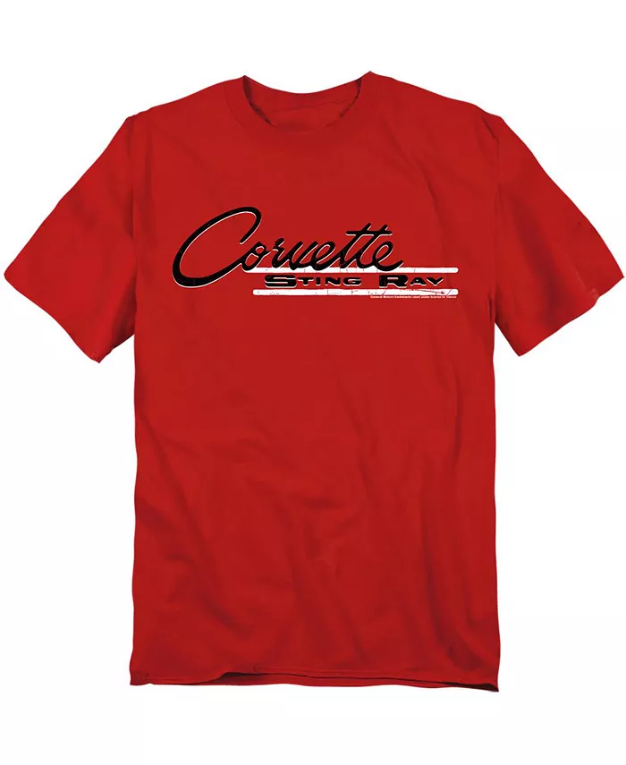 

Мужская футболка Chevrolet Retro Stingray Corvette, красный