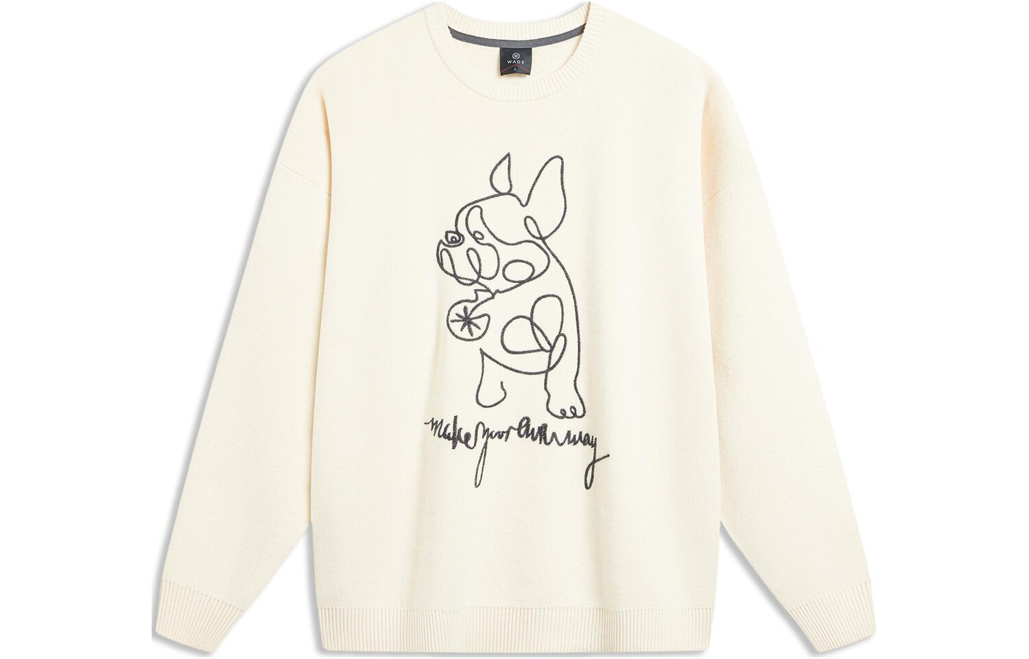 

Wade Collection свитер унисекс Off White Lining, кремовый