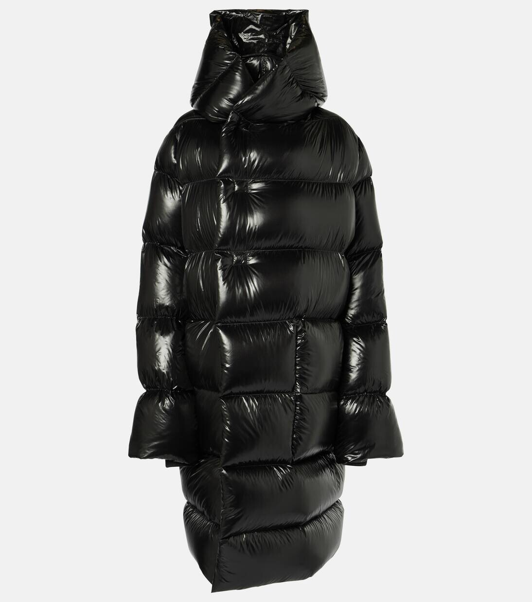 

Пальто с пуховыми вставками Rick Owens, черный